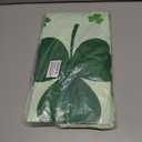 QZYL 3 Pack St Patricks Day Decorations, 108" X 54" St Patricks Day Tablecloth, Disposable Plastic Shamrock Green Tablecloths Grass Table Cover, Irish Holiday Table Cloth for Shamrock Party Supplies