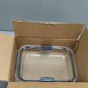 Rubbermaid Brilliance Glass Food Storage Containers, 8 Cup, Set of 2, BPA-Free, Leak-Proof, Clear