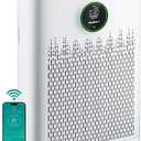 ECOSELF Smart Air Purifier for Home Large Rooms, with WiFi Control, Covers Up to 2400 Ft², Smart Mode, AQI Display, 22dB Sleep Mode & Aromatherapy with 2X-Power Filtration, HAP603WF, White