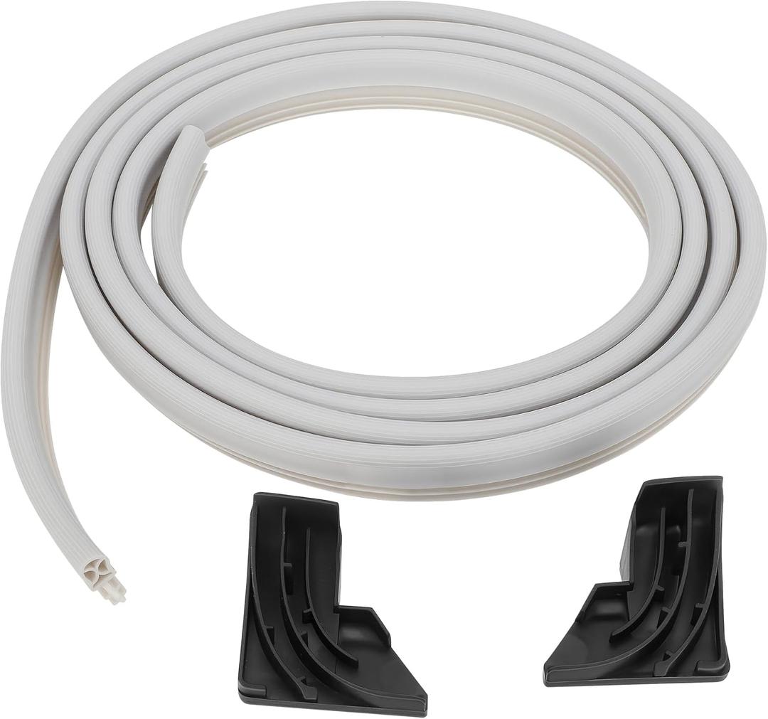 WD08X10057 Dishwasher Door Gasket Seal with Right WD8X227 & Left WD8X228 Corner Baffle Compatible With G-E Ken-more Dishwasher WD08X10014 1088473 AP3798079 EAP958908 PS958908 PS263963