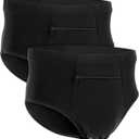 LUEXBOX Pocket Underwear for Men with A Secret Hidden Pocket, Travel Boxer Briefs, 2 Packs (Black, XL)