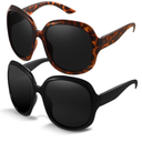 miyya Bug Eye Oversized Polarized Sunglasses Women's, Trendy Retro Sun Glasses for Women 2025, Oversized UV Protection Shades