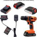 LCS1620B Compatible with Black and Decker 20V Lithium Battery Charger, Compatible with Black and Decker 12V and 20V MAX Battery LBXR20