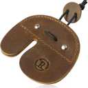 Ringsun Leather Archery Finger Tabs,Handmade Archery Finger Guard for Shooting Practice Gear, Recurve Bow Fingers Tab