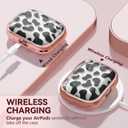 Inesore for AirPods Pro 3 Case 2025 with Lock, for Women Girly Floral Cute Case Compatible with Apple Airpods Pro 3rd Generation Cover, with Phone Stand,Keychain & Cleaner Kit- Cow Print