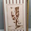 Framed Vintage Cowgirl Funny Bathroom Canvas Wall Art, Retro Stamp Style Western Rustic Wall Decor, Beige Brown Cowboy Boots Picture for Bathroom Laundry Room Bedroom Farmhouse Home Decoration, 24"L x 16"W