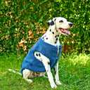 Tuff Pupper Reversible Fleece Sweater Vest for Dogs | Lightweight Comfortable Insulated Jacket | Front Zip Closure | Machine Washable | Built-in Leash Hole | Sizes for All Breeds (Small, Teal)