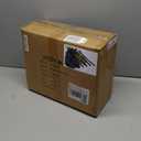 Wicker Picnic Basket with Handle, 15" Large Picnic Basket with Lid & Removable Liner, Vintage Hand Woven Basket with Blanket for Picnics, Camping, Thanksgiving, and Birthday (3-person, Grey-white Stripes)