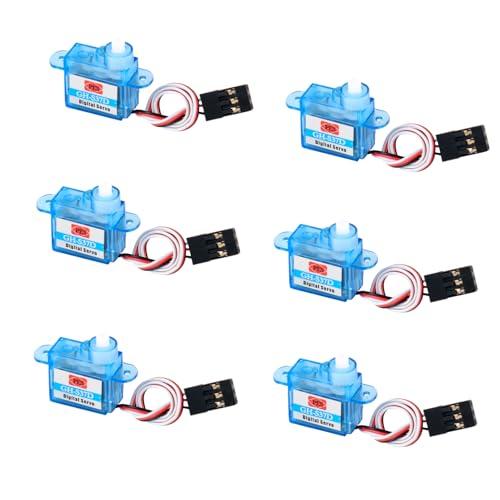 Rcmall Micro Server 3.7g GH-S37D Mini Digital Servos Coreless Motor servo for Control Aircraft Flight DIY Robo RC Car Plane Helicopter Aeromodelling 6PCS
