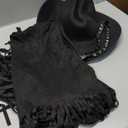 Foaincore Fringe Vests Cowgirl Outfits for Women 70s Hippie Clothes Vest Jacket Faux Suede Tassels Western Cowgirl Hat  Large