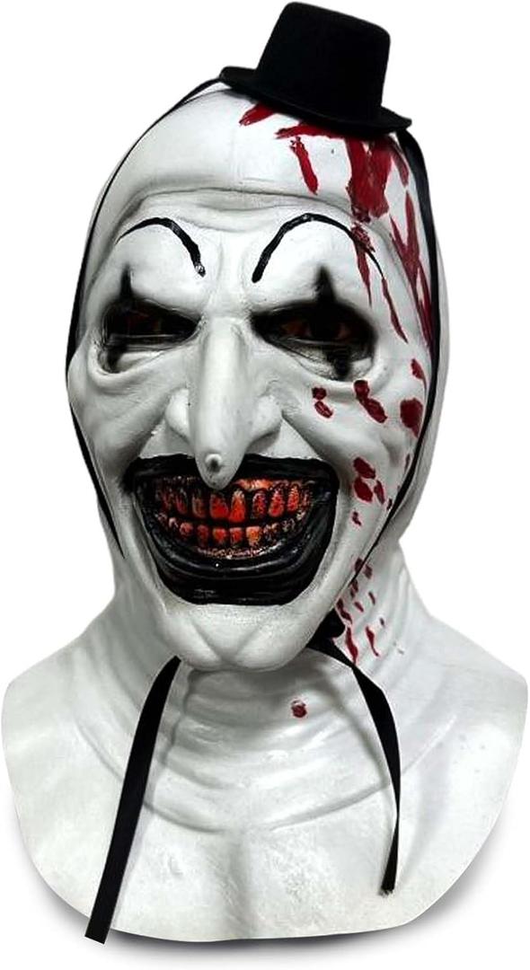 Scary Clown Mask Bloody Killer Halloween Masks Horror Cosplay Costume Props for Adults