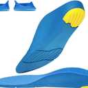 Kids Orthotic Cushioning Arch Support Shoe Insoles, Toddler Inserts for Flat feet, Plantar Fasciitis, Feet Heel Pain Relief (Big Kids 5-6.5 / Women 6-7.5)