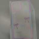 Jusy Compatible with iPhone 7/8/SE Bow Phone Case, Cute Clear Ribbon Bowknot Pattern Aesthetic Soft TPU Transparent Cases - Colorful