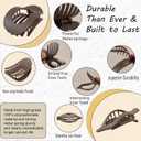 2 x 8 Piece French Flat Hair Clips for Women  Matte No-Slip duckbill Claw Barrettes for Thick & Thin Hair, Side Slide Volume Clips for Girls (Style 2)