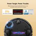 roborock Q7 M5 Robot Vacuum and Mop Combo, 10,000Pa HyperForce Suction, Robotic Vacuum Cleaner, Dual Anti-Tangle System, APP-Controlled Mopping, LiDAR Navigation, for Pet Hair and Carpet, Black