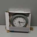 La Crosse Clock 433-3020 8-inch Indoor/Outdoor Sage Green Quartz Wall Clock with Temperature (Small)