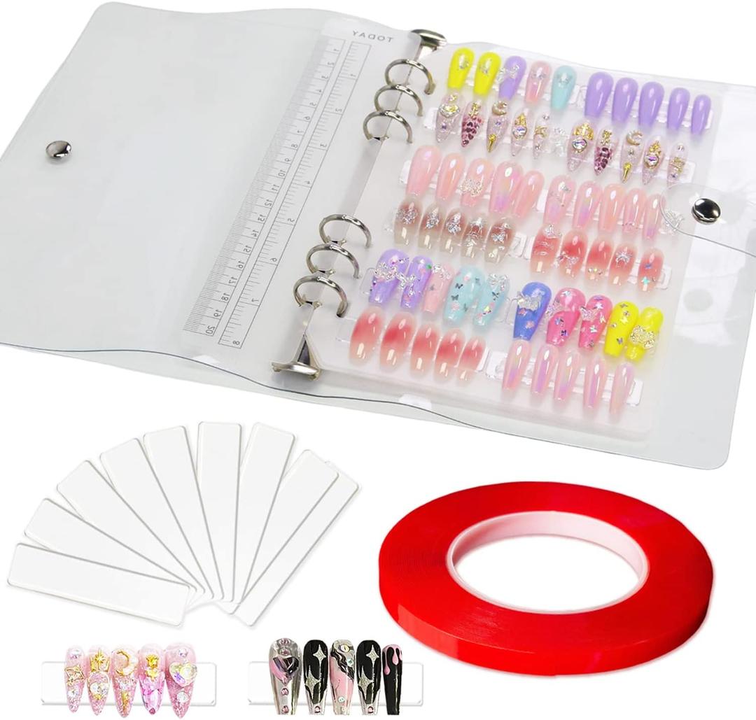 Press On Nail Organizer with Nail Tape