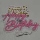 Happy Birthday Neon Sign for Wall Decor, Pink Led Neon Light Signs, Art Decoration Happy Birthday Neon Light Sign for All Birthday Party Decoration with 2 Pcs pasters (1712 Inch)