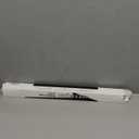 rabbitgoo Window Privacy Film, Frosted Glass Privacy Film, Window Frosting Cling for Glass, Non Adhesive Static Cling Front Door Covring, Anti-UV Reeded Blinds Sticker, Striped Pattern, 17.5" x 78.7"