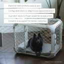 Diggs Evolv Modular Dog Crate for Dogs Up to 16" Tall, Ash, Small | Modern dog kennel with removalable ceiling, dual-lock doors, diamond mesh & rounded corners, phthalate & heavy-metal free