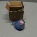 SPI Home 83020 Blue and White Speckled Bird 3 x 4 Art Glass Table Top Figurine Dcor