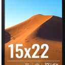 LaVie Home 15x22 Picture Frame for Wall Display, 15x22 Black Picture Frame with HD Plexiglas, 15 x 22 Frame 1 Pack, Display Frame for Vertical or Horizontal, Classic Collection