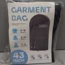 Garment Bags for Travel and Closet Storage with Zipper Pocket, Heavy Duty