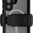 Ghostek Nautical S25 Ultra Waterproof Case with Belt Clip, Screen Protector and Camera Lens Cover Rugged Heavy Duty Magnetic MagSafe Compatible with Samsung Galaxy S25Ultra 2025 (6.9") (Clear)