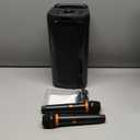 Karaoke Machine with 2 Wireless Microphones, Portable Bluetooth Karaoke Speaker for Adults & Kids, PA System Speaker for Gatherings,Home Party,Outdoor,Camping, Support USB/TF Card/AUX in