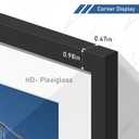 Wiscet 16x24 Picture Frame Set of 4, Display Picture 12x18 with Mat or 16x24 Poster Frame without Mat, Horizontal or Vertical Wall Mounting, Black