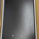 Enayplon Small Standing Desk with Wheels, Mobile Stand Up Desk, Portable Standing Table on Wheels for Walking Pad, Rolling Computer Desk Adjustable Height, Tall Table (Black)