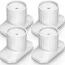 ICERO Baby Gate Extender Wall Protector (4 Pack) Pressure Mounted Gates Extension Kit Extends 1.1-3.5 inches Child Safety Gates and Protect Walls & Doorways from Pet & Dog Gates,Work on Stairs,White
