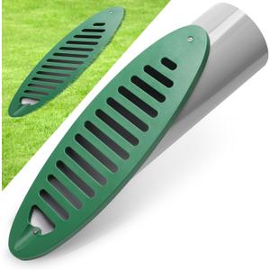 4 Inch Angled Slope Drainage Pipe, Angled Drainage Grate Yard Drain Emitter for Pump Discharge/Downspout Extensions (1, Green)