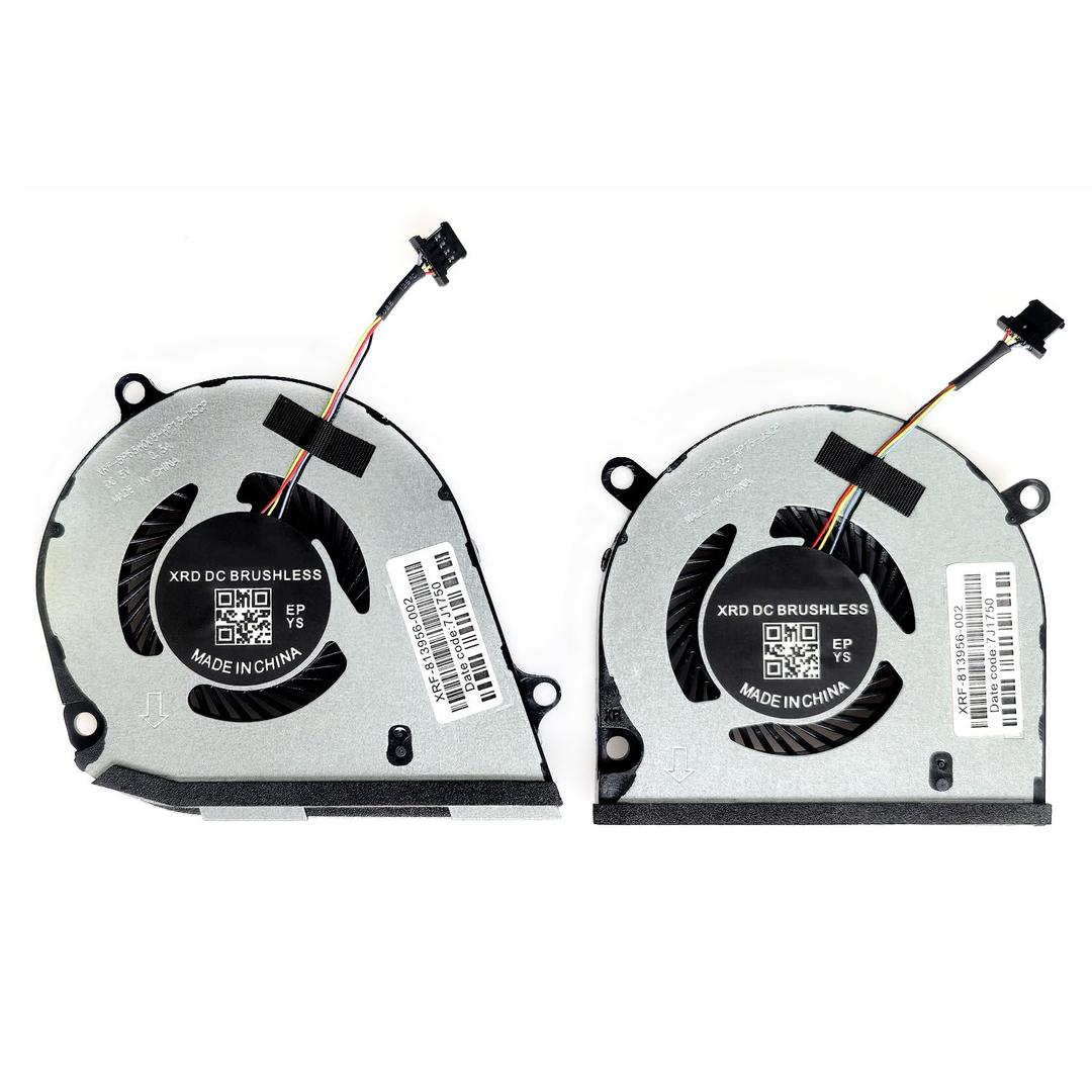 CPU + GPU Cooling Fan Compatible/Replacement for HP Envy X360 15-DS 15M-DS 15Z-DS 15-DR 15M-DR 15T-DR Series 15-DS0003CA 15-DS1063CL 15M-DS0011DX 15-DR0008CA 15M-DR1012DX L53541-001 L53542-001