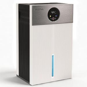 ZELUNA Mini Dehumidifiers for Home(650sq.ft), Small Quiet Dehumidifier with Drain Hose 66 OZ Water Tank 4 Timer Auto Defrost and Shutoff Sleep Mode, Ideal for Bathroom, Bedroom, Closet, RV