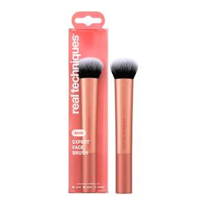 Real Techniques Expert Face Professional Foundation Makeup Brush for Even Streak Free Application, Dense Bristles For Buffing, Orange, 1 Count
