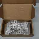 Probrico 105 Degree Soft Closing European Full Overlay Concealed Hinge with Mounting Plate, 2 Pair (4 Pieces)