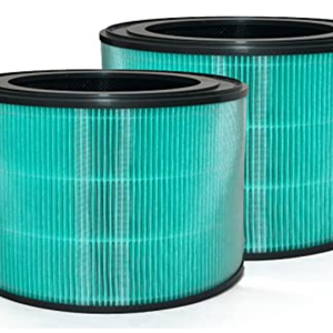 2 Pack 08W 09W Air Filter Replacement Compatible with 08W 09W Air Purifier, 4-in-1 High-Efficiency HEPA Air Filter- Pet Dander Version,Green