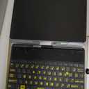 doqo Keyboard case for iPad Air 13 inch(M3/M2),iPad Pro 13(M5 2025/M4 2024),iPad Pro 12.9(6th/5th/4th/3rd Gen) Case with Keyboard 360 Rotatable with Trackpad 7 Color Backlight Pencil Holder Black