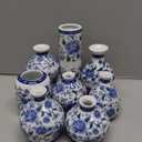 Two's Company Queen Anne's Set of 6 Vases