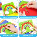 2 x Foam Sticker Art Craft Activity for Kids Ages 3-5 4-6,Mess-free Fun Sticker for Toddler, DIY 3D Foam Felt Craft Kit,Preschool Learning Toy Travel Game,Birthday Gifts for Boys Girls Ages 3 4 5 6 7 8