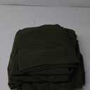 Dark Green King Duvet Cover, 100% Washed Cotton Linen Like Textured Green King Bedding Set, 1 Duvet Cover with 2 Pillowcases, with Zipper Closure, Breathable Durable Soft Comfy (Dark Green, King)