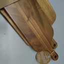 Wood Cutting Board Set with Handle for Kitchen Large and Small Long 2 Packs Acacia Wooden Kitchen Cutting Boards for Meat, Cheese, Bread,Vegetables Fruits- Charcuterie Board Serving Board