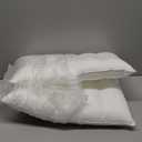 MINUPWELL Ultra Flat Pillows for Sleeping Thin, 7D High Support 2.5 inch Height Ultra Thin Pillows,Slim Bed Pillows for Stomach Sleeper,Standard Size -18x26 in (White)