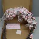 Waipfaru 4 Pcs Faux Cherry Blossom Decor, 36'' Long Stem Artificial Flowers for Tall Vase, Cherry Blossom Tree Branches for Floral Arrangements Wedding Spring Decorations (Pink)