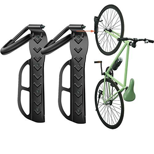 Wallmaster Bike Storage Rack for Garage, Wall Mount Bicycles Hanger, 2-Pack Bike Storage System Vertical Bike Hooks
