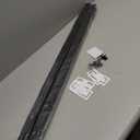 LUCKUP 2 Pack Cordless Light Filtering Pleated Fabric Shade,Easy to Cut and Install, with 4 Clips (36"x72"- 2 Pack, Black)