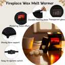 Fireplace Wax Warmer Electric Cute Wax Melt Warmers Tart Scented Cube Wax Burners Home Office Fragrance Decor Gift