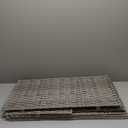 SONGMICS Storage Basket with Lid, 42.3 Gallon (160L) Storage Bin, Woven Blanket Storage Basket with Handles, Foldable, Removable Liner, Metal Frame, for Bedroom, Laundry Room, Gray URST76WG