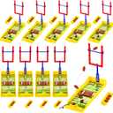 Halloscume 10 Sets Mini Football Game Desktop Football Games Field Goal Football Table Game with Foam Football Goal Post, Bases, Football, Catapults Finger Board Games for Sports Party Office Gifts